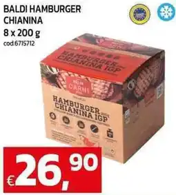 C+C maxigross Baldi hamburger chianina offerta
