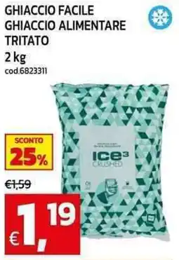 C+C maxigross Ghiaccio facile ghiaccio alimentare tritato offerta