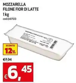 C+C maxigross Mozzarella filone fior di latte offerta
