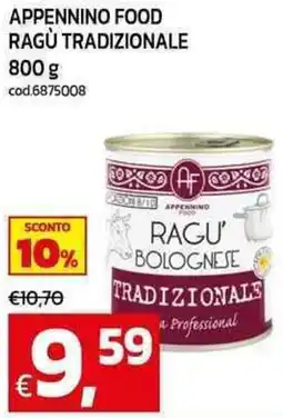 C+C maxigross Appennino food ragù tradizionale offerta