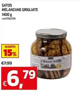 C+C maxigross Satos melanzane grigliate offerta