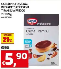 C+C maxigross Cameo professional preparato per crema tiramisu a freddo offerta