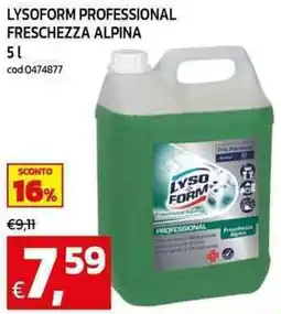 C+C maxigross Lysoform professional freschezza alpina offerta