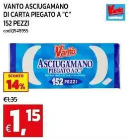 C+C maxigross Vanto asciugamano di carta piegato a "c" offerta