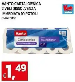 C+C maxigross Vanto carta igienica 2 veli dissolvenza immediata offerta