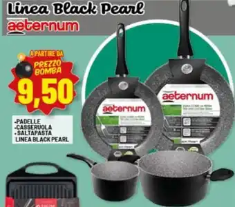 Aeternum padelle -casseruola -saltapasta linea black pearl