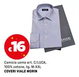 Iper La Grande Camicia uomo art. C/LUCA, 100% cotone, tg. M-XXL COVERI VIALE MORIN offerta