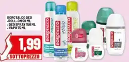 Risparmio Casa Borotalco deo -roll-on - deo spray - vapo offerta