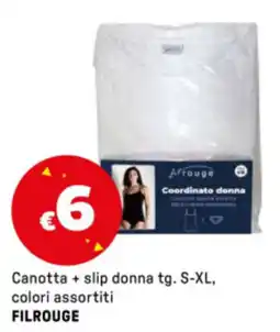 Iper La Grande Canotta + slip donna tg. S-XL, colori assortiti FILROUGE offerta
