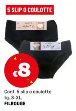 Iper La Grande Conf. 5 slip o coulotte tg. S-XL, FILROUGE offerta