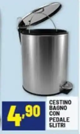 Risparmio Casa Cestino bagno con pedale offerta