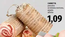 Famila Superstore Carretta pancetta arrotolata nostrana, pepata offerta