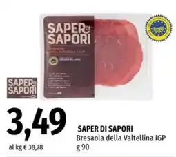 Famila Superstore SAPER DI SAPORI Bresaola della Valtellina IGP offerta