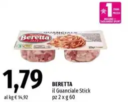 Famila Superstore BERETTA il Guanciale Stick offerta
