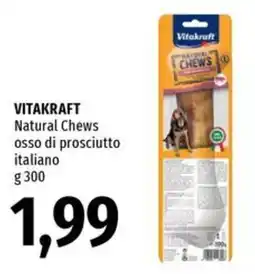 Famila Superstore VITAKRAFT Natural Chews osso di prosciutto italiano offerta