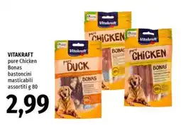 Famila Superstore VITAKRAFT pure Chicken Bonas bastoncini masticabili assortiti offerta