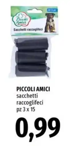 Famila Superstore PICCOLI AMICI sacchetti raccoglifeci offerta