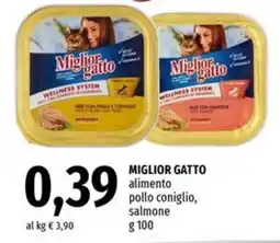 Famila Superstore MIGLIOR GATTO alimento pollo coniglio, salmone offerta