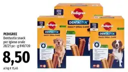 Famila Superstore PEDIGREE Dentastix snack per Igiene orale offerta