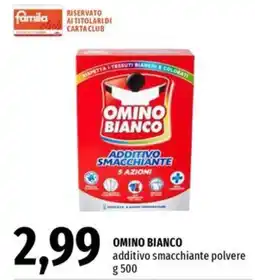Famila Superstore OMINO BIANCO additivo smacchiante polvere offerta