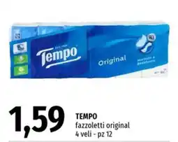 Famila Superstore TEMPO fazzoletti original offerta