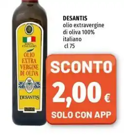 Famila Superstore DESANTIS olio extravergine di oliva 100% italiano offerta