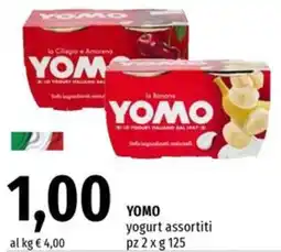 Famila Superstore YOMO yogurt assortiti pz 2 x offerta
