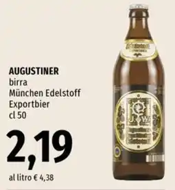 Famila Superstore AUGUSTINER birra München Edelstoff Exportbier offerta