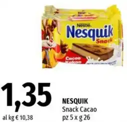 Famila Superstore NESQUIK Snack Cacao pz 5 x offerta