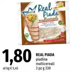Famila Superstore REAL PIADA piadina multicereali offerta