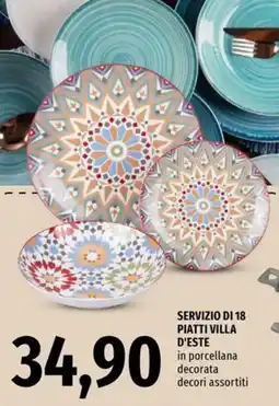 Famila Superstore Servizio di 18 piatti villa d'este offerta