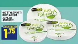 Risparmio Casa Gio'style piatti bioplastica offerta
