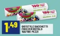 Risparmio Casa Gio'style sacchetti freezer rotolo offerta