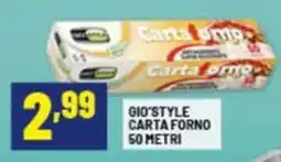 Risparmio Casa Gio'style carta forno 50 metri offerta