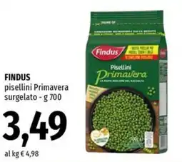 Famila Superstore FINDUS pisellini Primavera surgelato offerta