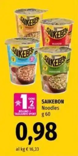 Famila Superstore SAIKEBON Noodles offerta