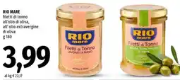 Famila Superstore RIO MARE filetti di tonno all'olio di oliva, all' olio extravergine di oliva offerta