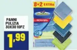 Risparmio Casa Panni pulizia 30x30 10pz offerta