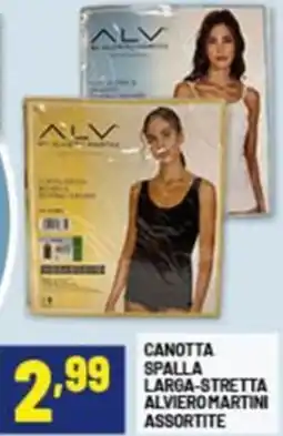 Risparmio Casa Canotta spalla larga-stretta alvieromartini offerta