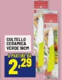 Risparmio Casa Geo'style coltello ceramica verde 18cm offerta