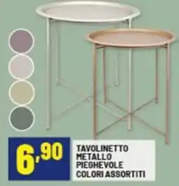 Risparmio Casa Tavolinetto metallo pieghevole offerta