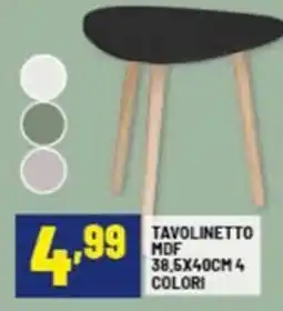 Risparmio Casa Tavolinetto mdf 38,5x40cm offerta