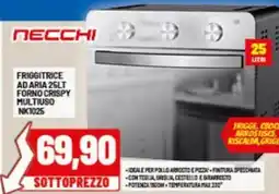Risparmio Casa NECCHI FRIGGITRICE AD ARIA 25LT FORNO CRISPY MULTIUSO NK1025 offerta