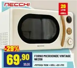 Risparmio Casa ПЕССНІ FORNO MICROONDE VINTAGE NK208 offerta