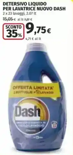 Coop Detersivo liquido per lavatrice nuovo DASH offerta