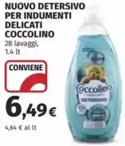 Coop Nuovo detersivo per indumenti delicati COCCOLINO offerta