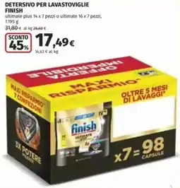 Coop Detersivo per lavastoviglie FINISH offerta