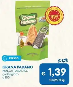 MD Discount GRANA PADANO malga paradiso grattugiato offerta