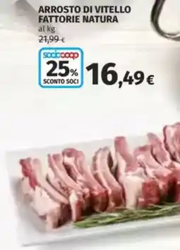 Coop Arrosto di vitello fattorie natura offerta