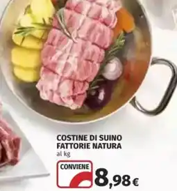 Coop Costine di suino fattorie natura offerta